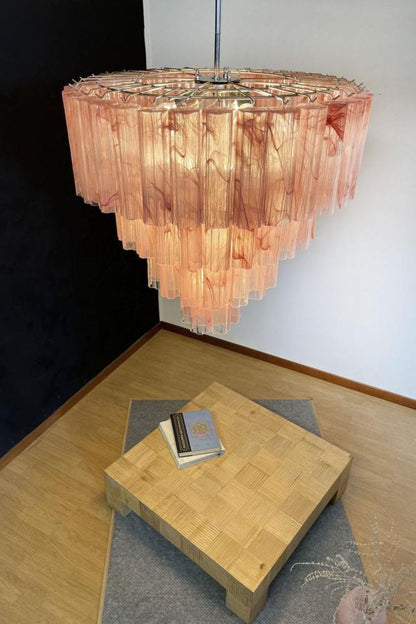 Art red cloud glass multi-layer chandelier - view 7 | vexalamps