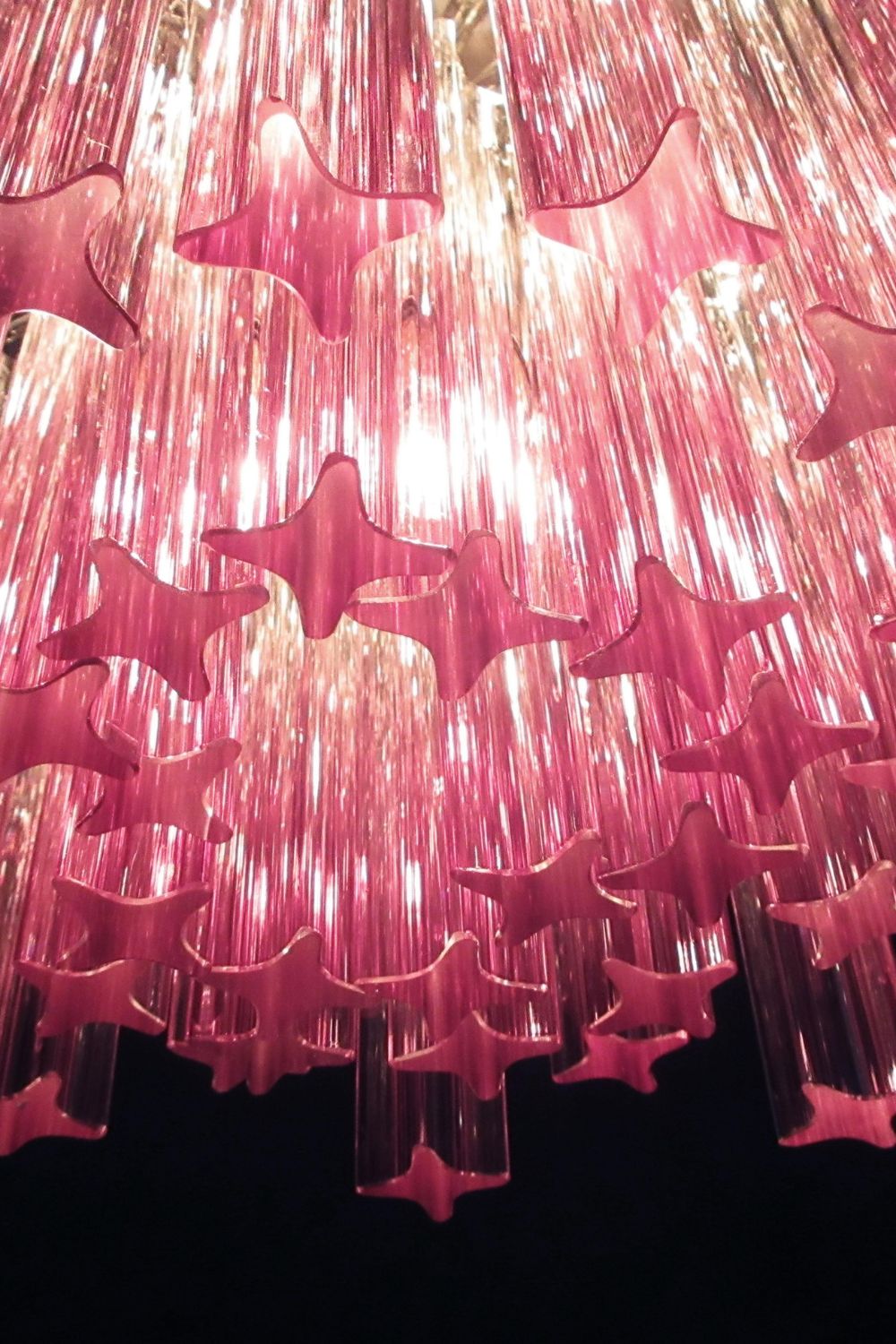 Amethyst Art Glass Prism Chandelier - view 13 | vexalamps