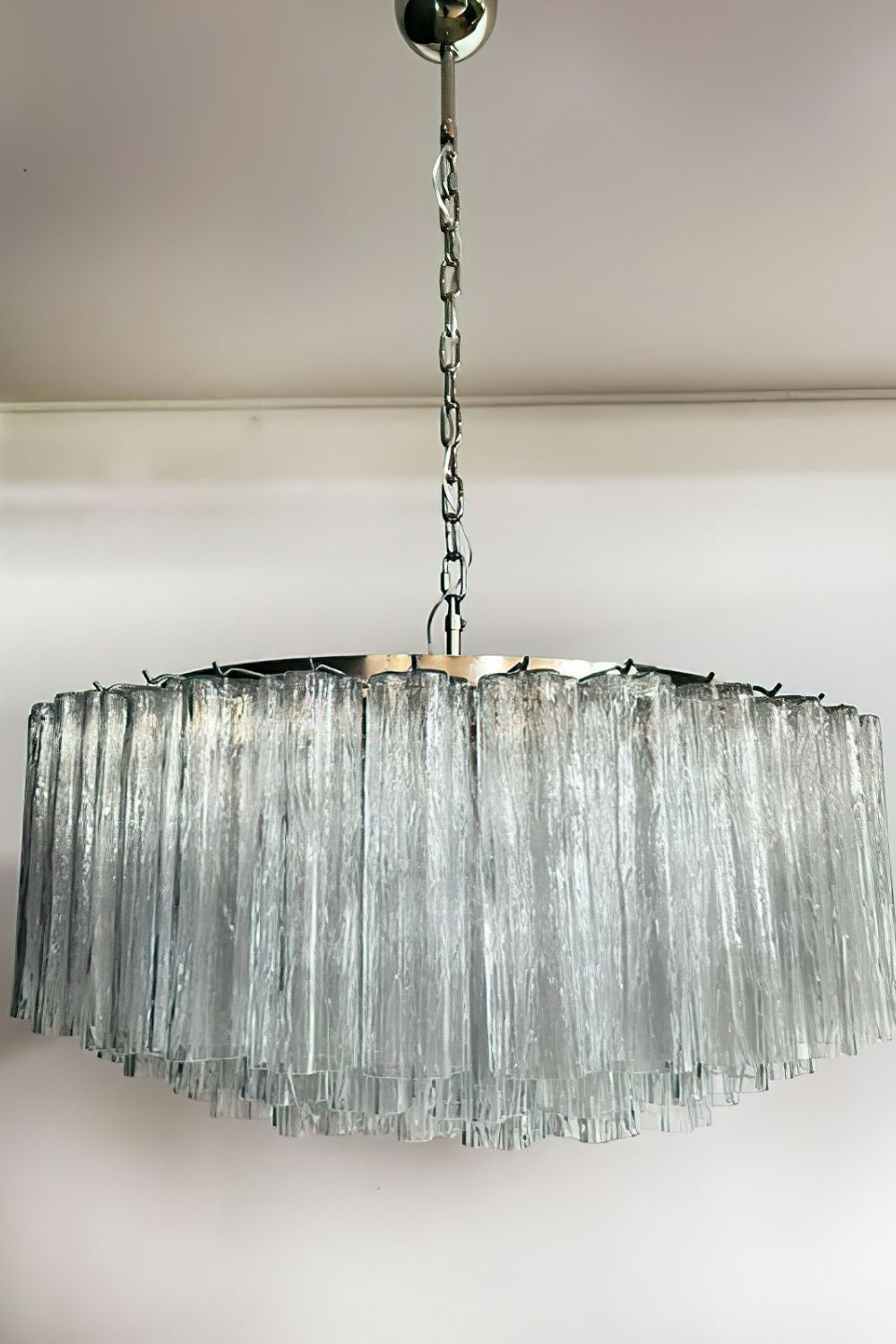 Handcrafted Art Crystal Tube Ceiling Light - view 8 | vexalamps