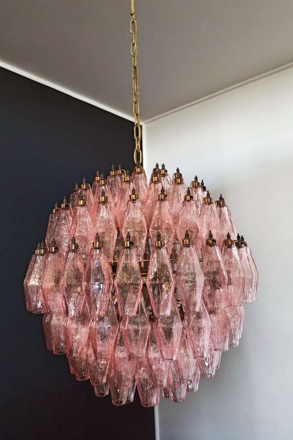 Vintage Art Sphere Chandelier - view 8 | vexalamps