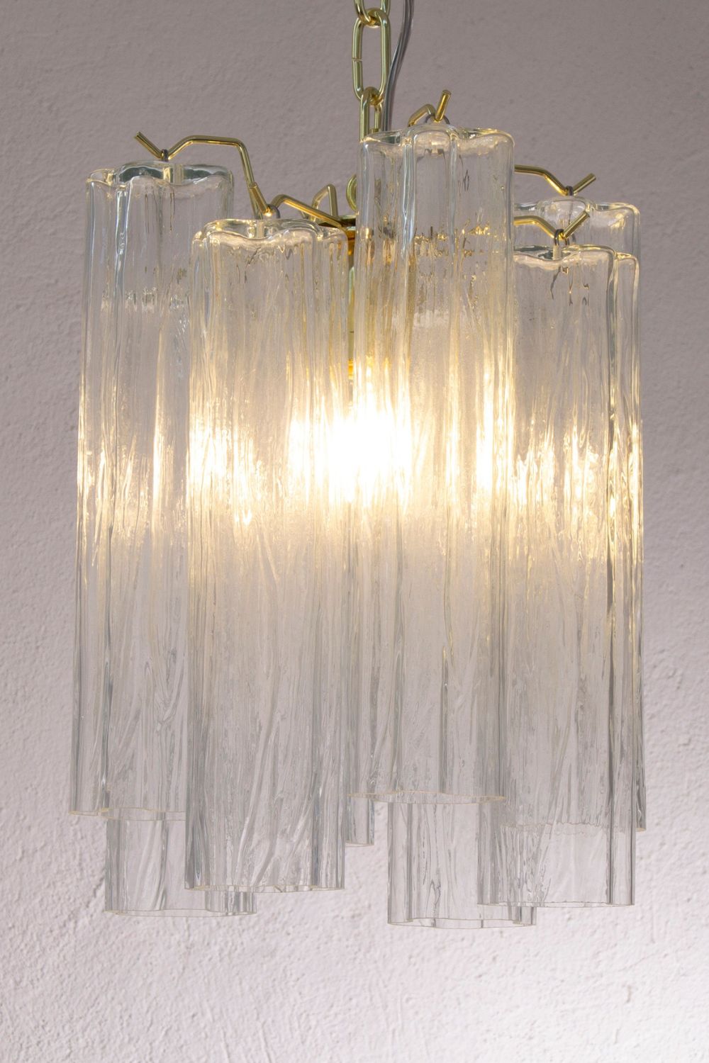 Vintage Art Glass Tronchi Pendant Light - view 5 | vexalamps