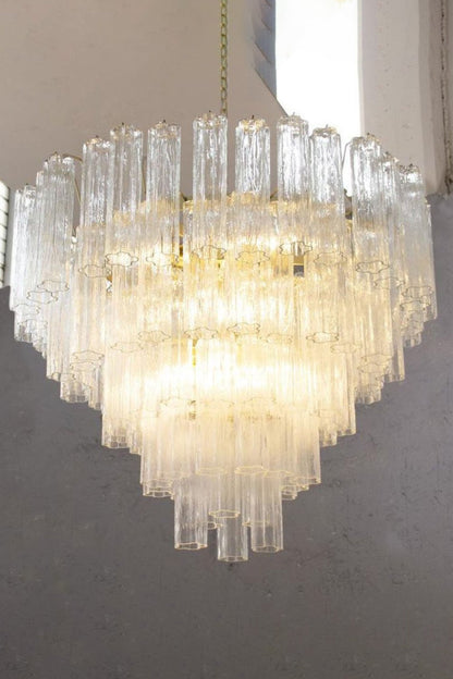 1990s Tronchi Art Glass Cascade Chandelier - view 5 | vexalamps