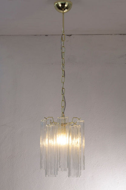 Vintage Art Glass Tronchi Pendant Light - view 2 | vexalamps