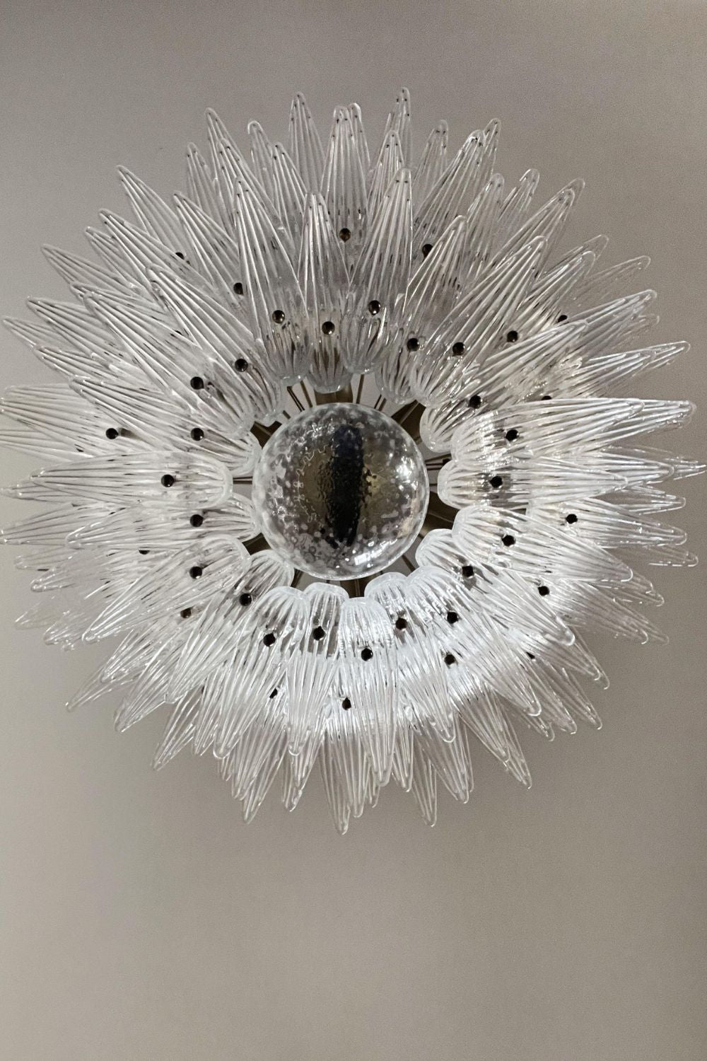 Italian Art Three-Tiered Palmette Chandelier - view 14 | vexalamps