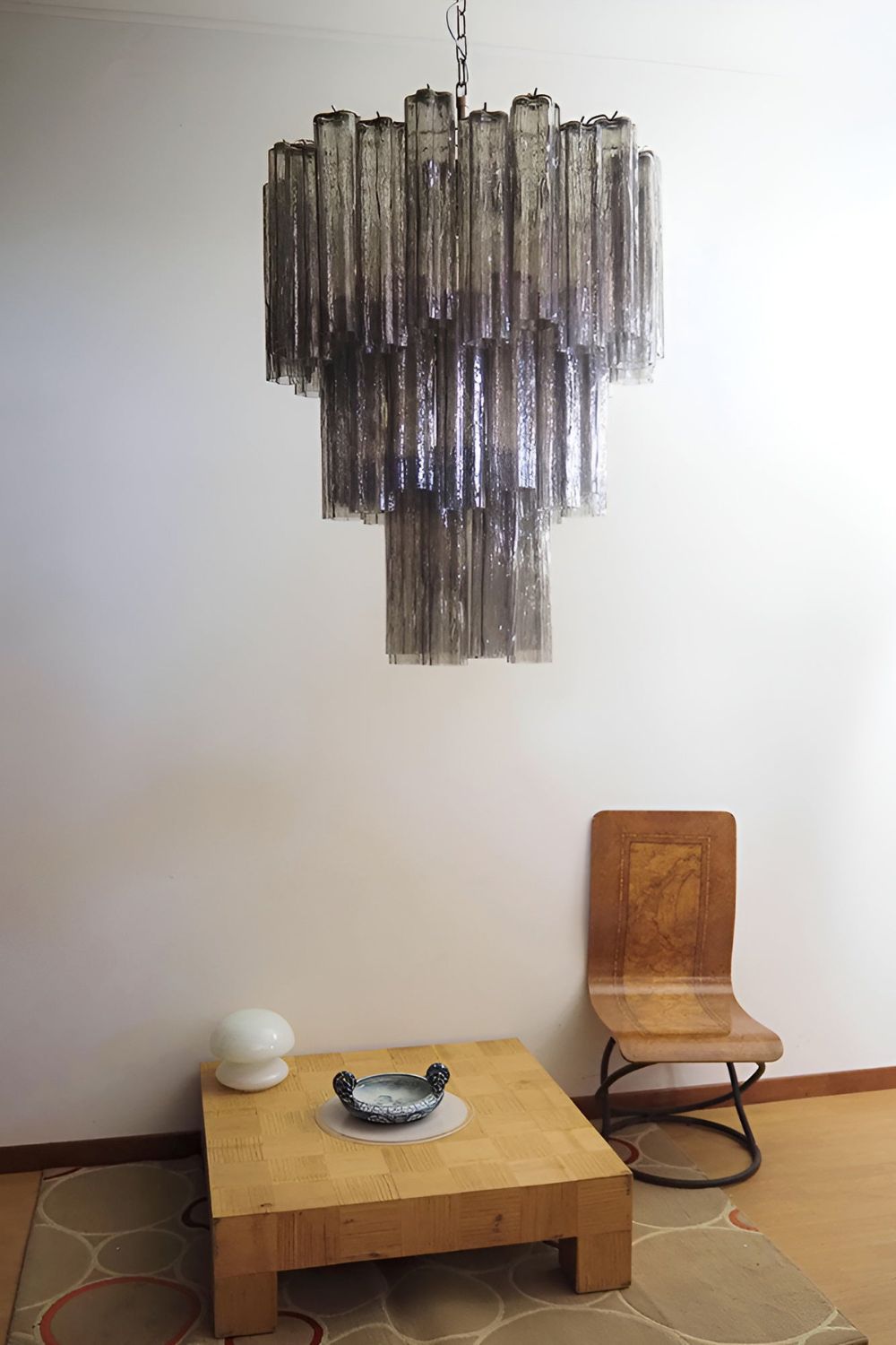 Smoked three-tier Art chandelier - view 6 | vexalamps