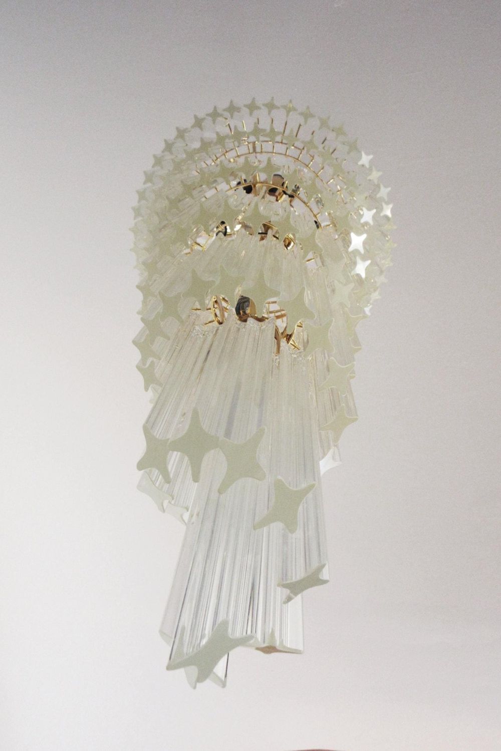 Venini Art Spiral Crystal Chandelier - view 9 | vexalamps