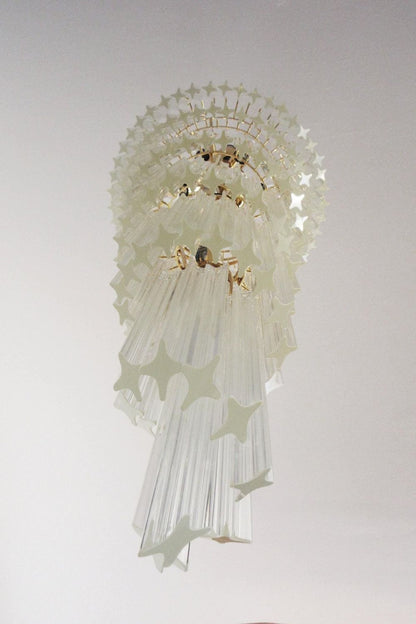 Venini Art Spiral Crystal Chandelier - view 9 | vexalamps