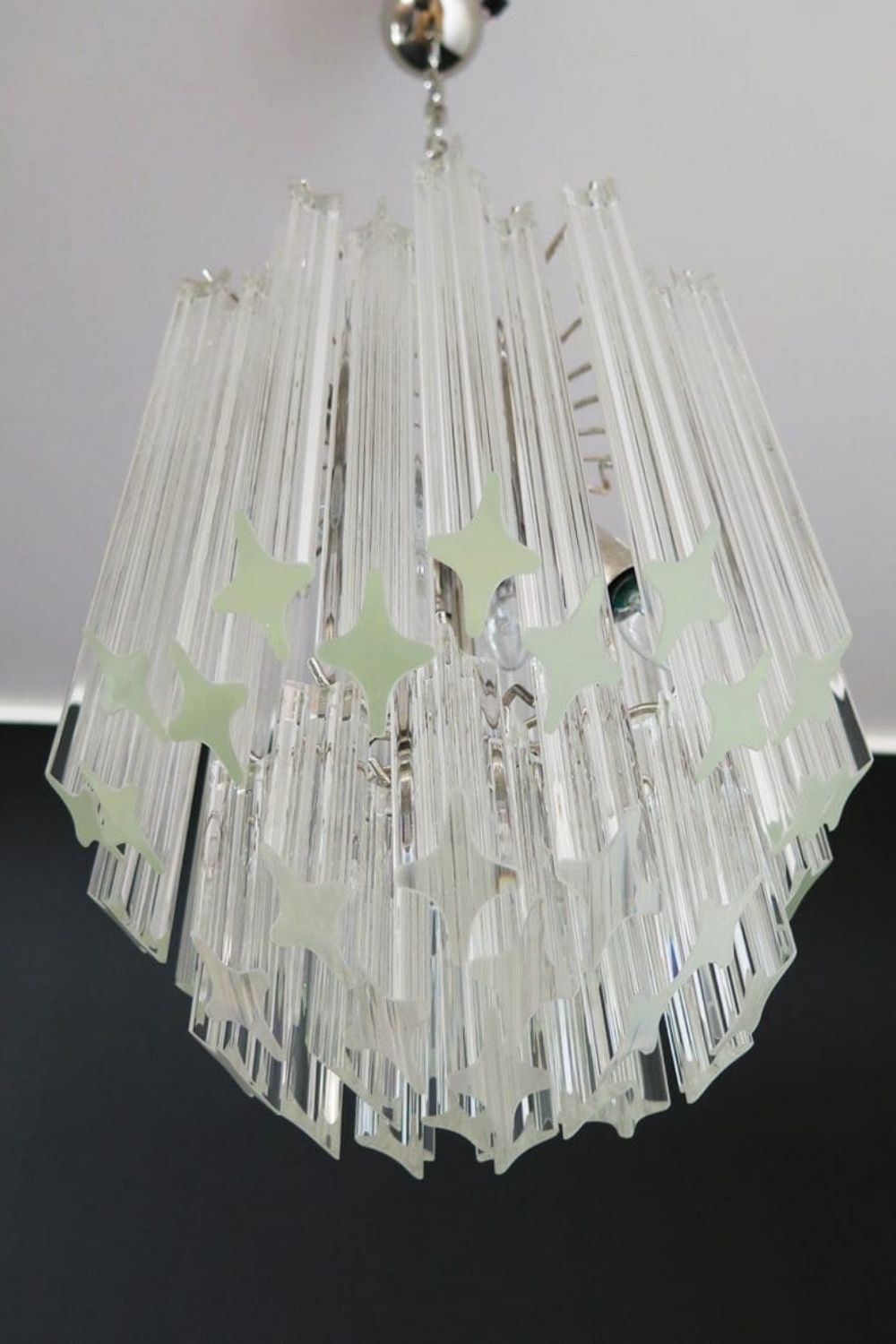 Art Quadriedri Glass Chandelier - view 9 | vexalamps