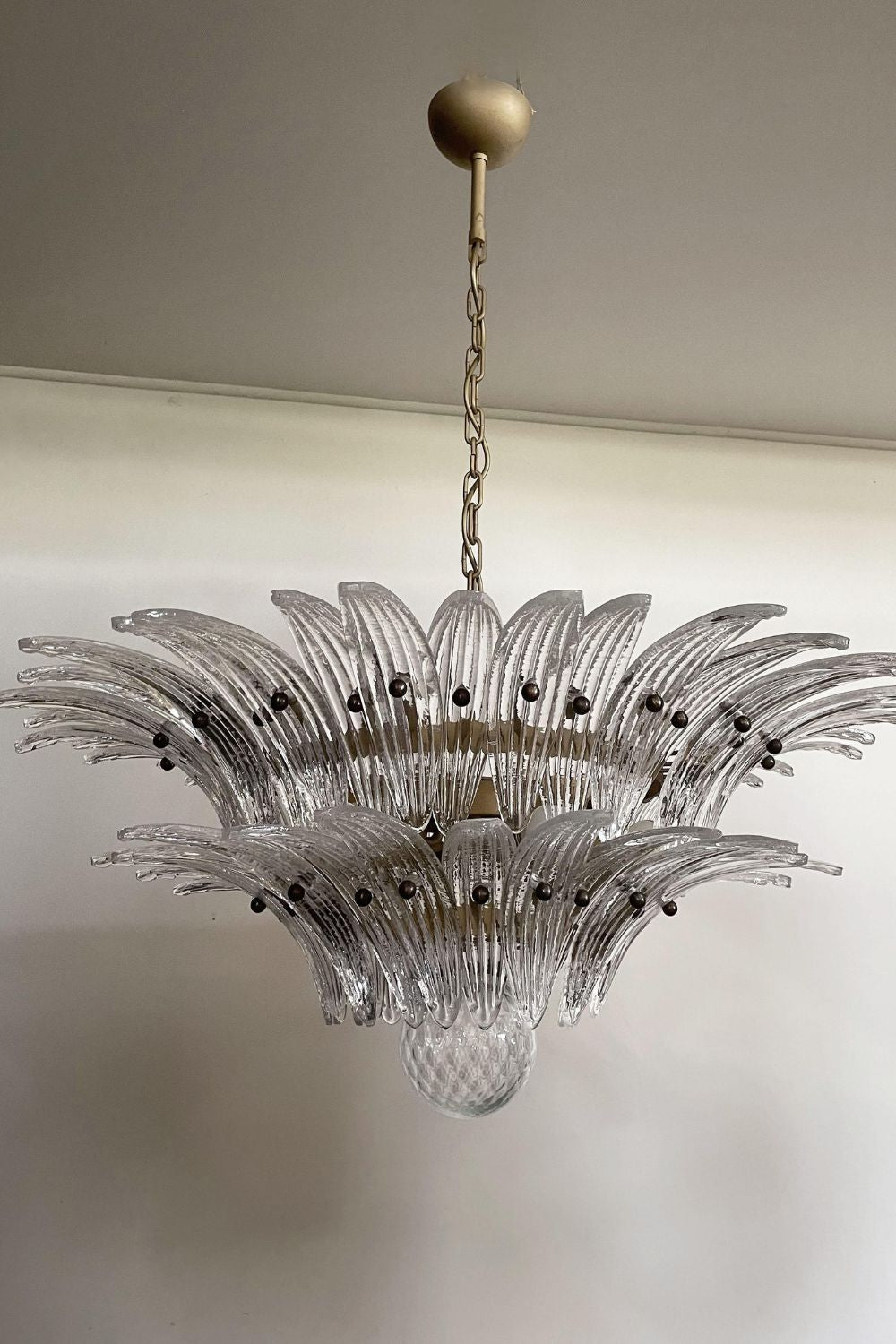 Original Art Palmette Crystal Chandelier - view 9 | vexalamps