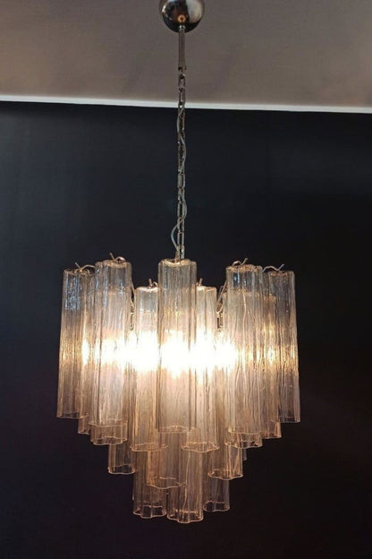 Smoked Art Glass 36-Tube Chandelier - view 3 | vexalamps