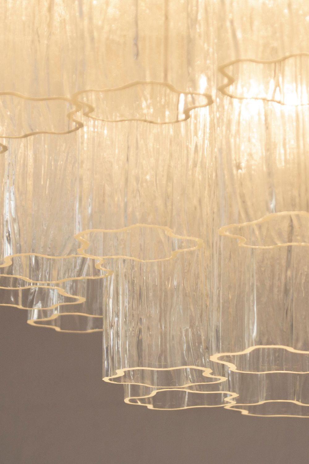 Clear Art Glass Tronchi Ceiling Light - view 12 | vexalamps