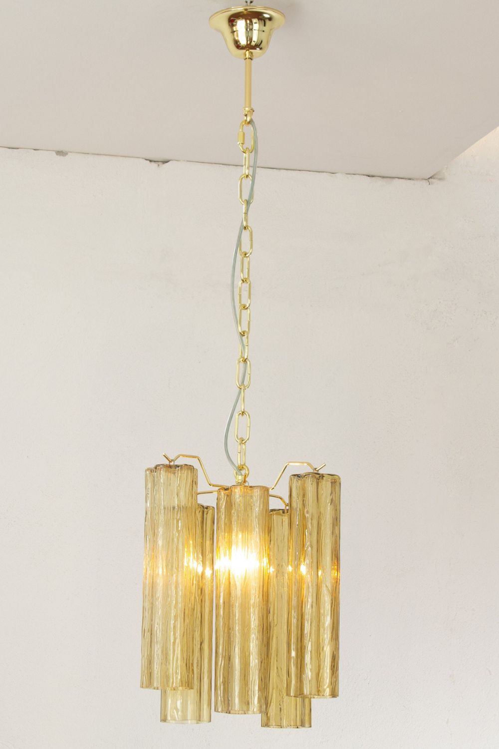 Amber Art Tronchi Glass Pendant Light - view 2 | vexalamps