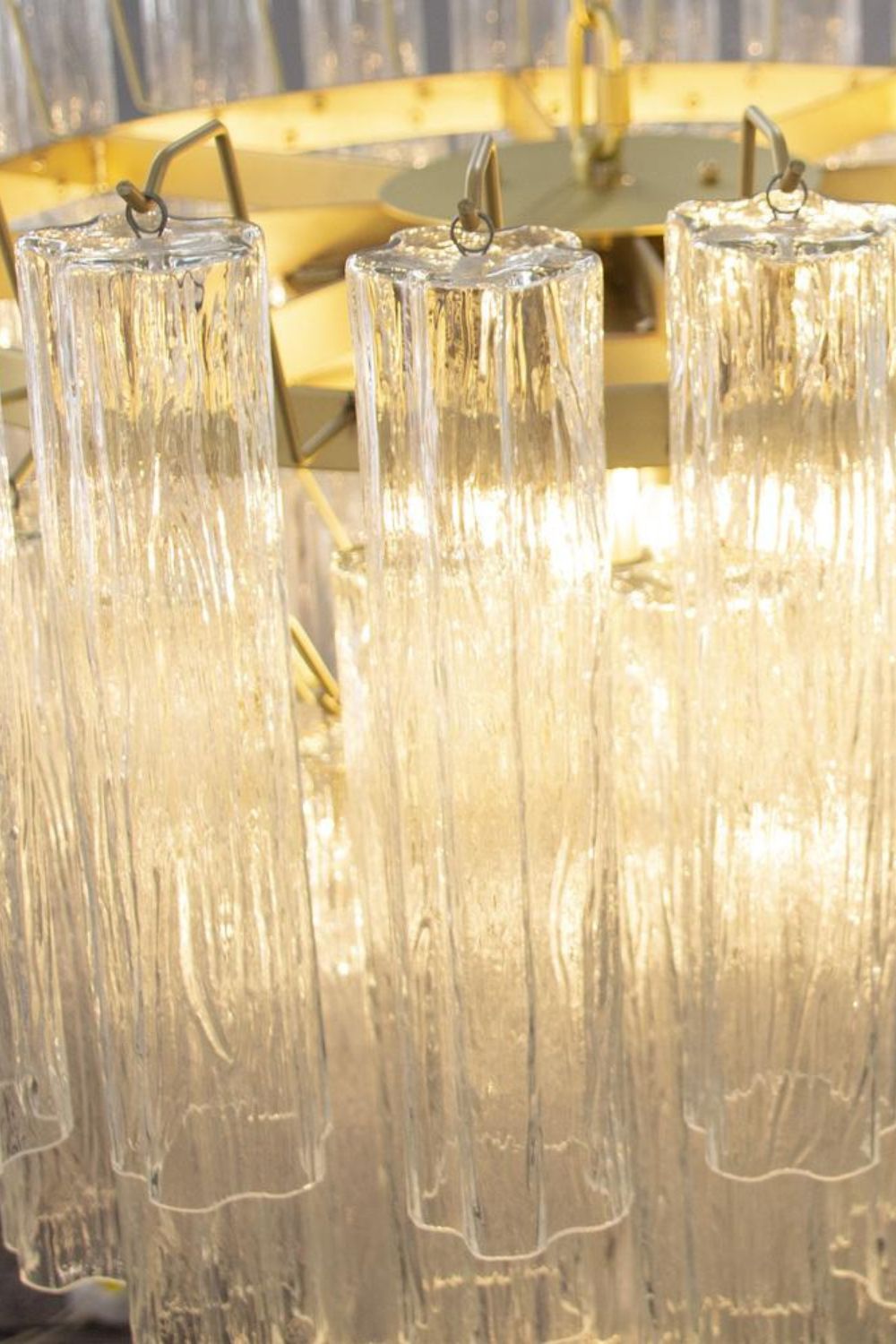 1990s Tronchi Art Glass Cascade Chandelier - view 8 | vexalamps