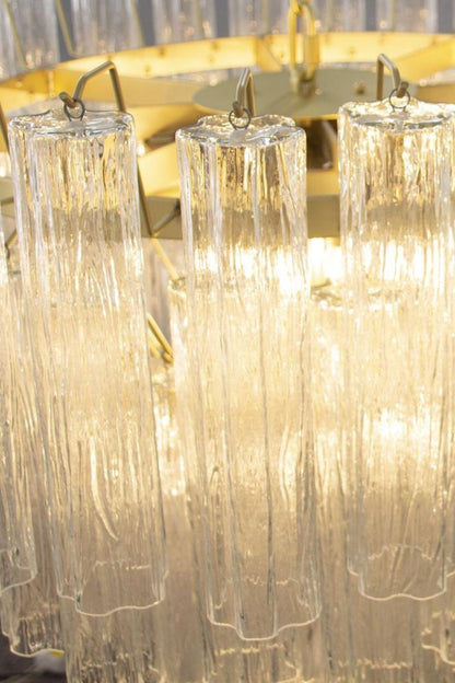 1990s Tronchi Art Glass Cascade Chandelier - view 8 | vexalamps