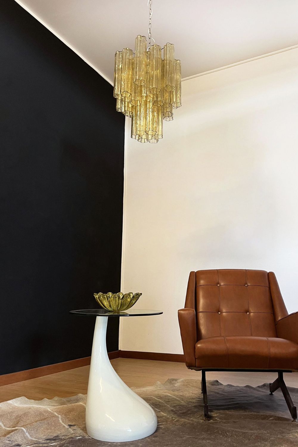 Amber Art Crystal Tube Chandelier - view 10 | vexalamps
