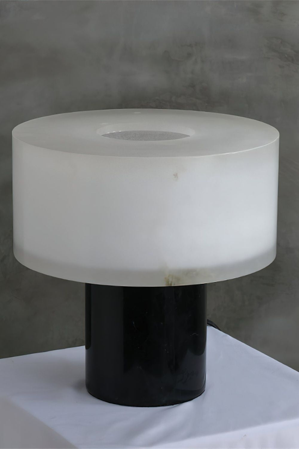 Alabaster Cylindrical Table Lamp - view 12 | vexalamps