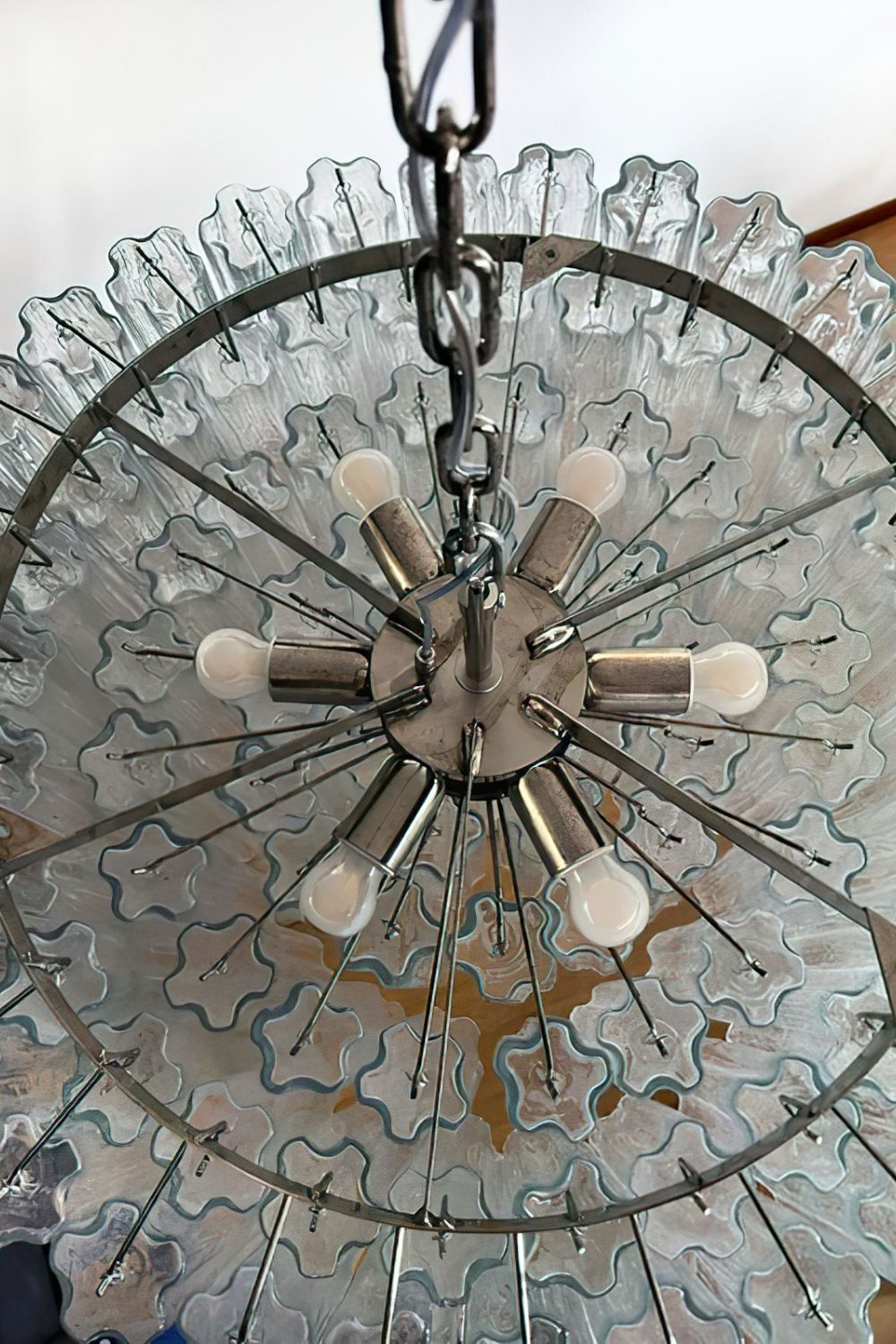 Handcrafted Art Crystal Tube Ceiling Light - view 10 | vexalamps