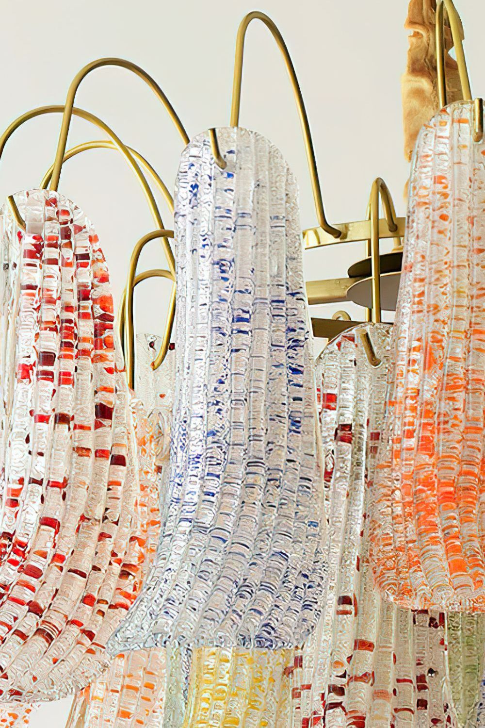 Mazzega Art colorful glass chandelier - view 10 | vexalamps