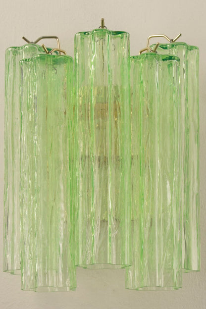 Bright Green Art Glass Wall Lamp - view 6 | vexalamps