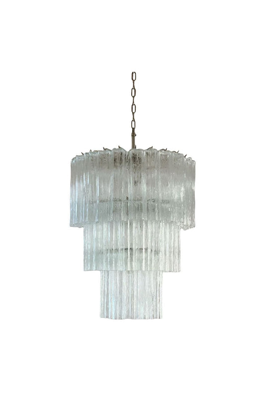 52-Tube Clear Art Glass Chandelier | vexalamps