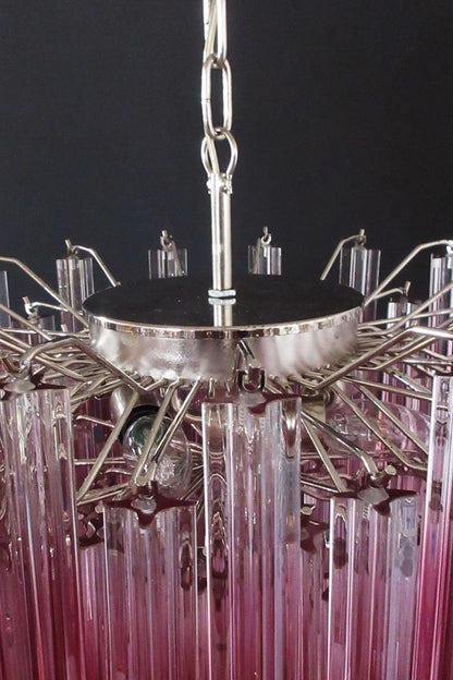 Amethyst Art Glass Prism Chandelier - view 14 | vexalamps