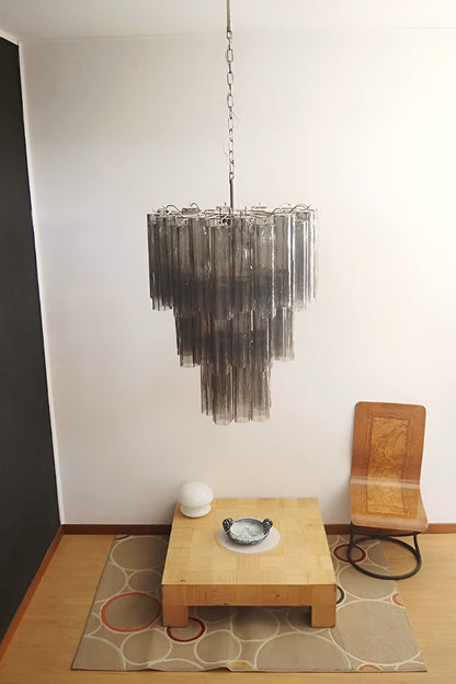 Smoked three-tier Art chandelier - view 7 | vexalamps