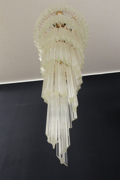 Venini Art Spiral Crystal Chandelier - view 7 | vexalamps