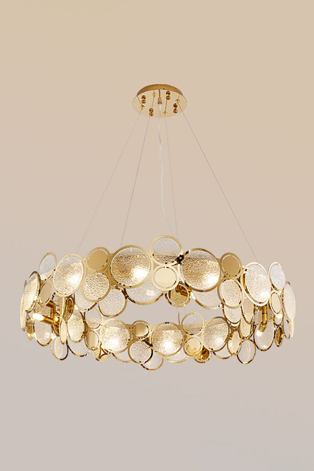 Adrianna Glass Round Chandelier - vexalamps