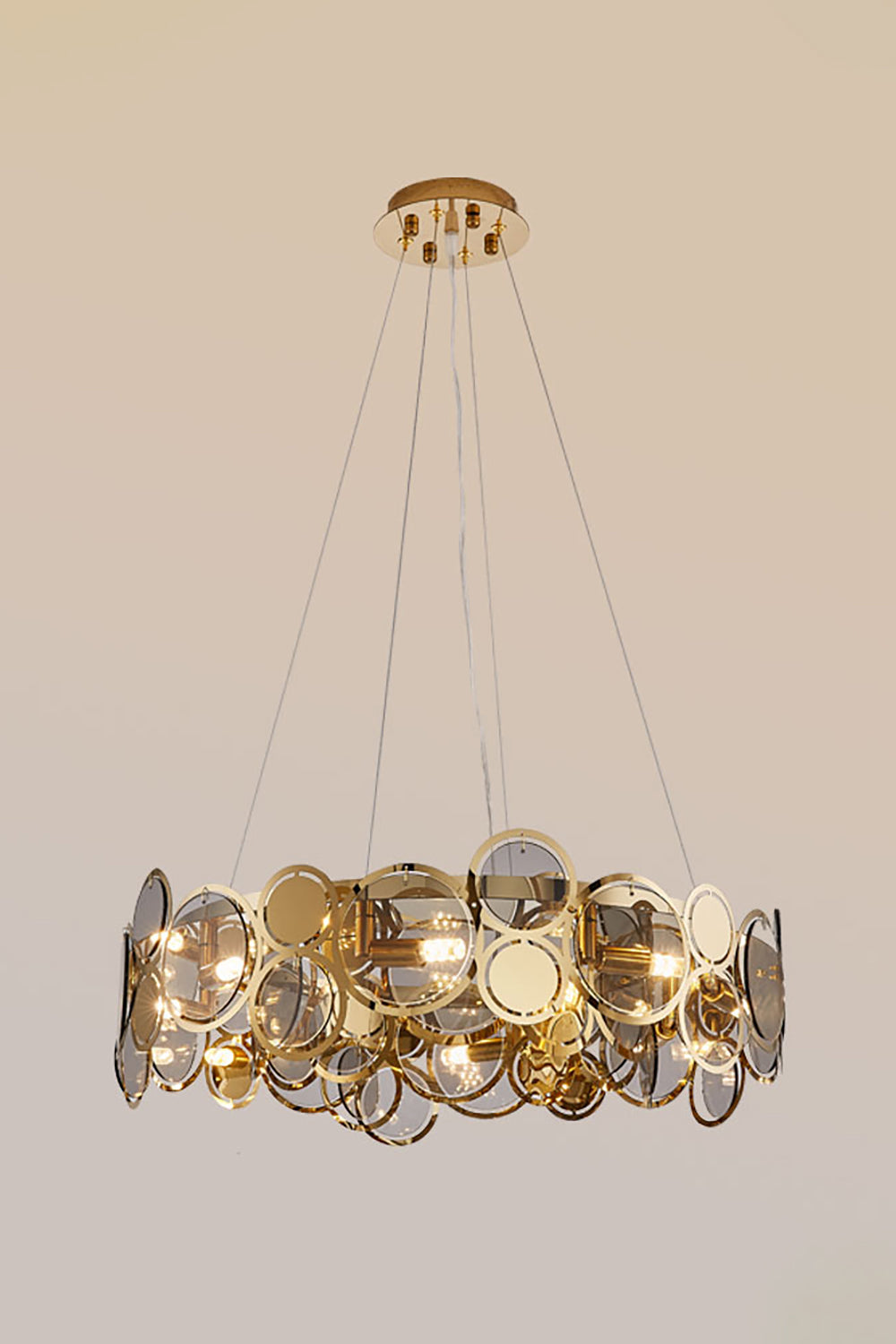 Adrianna Glass Round Chandelier - vexalamps
