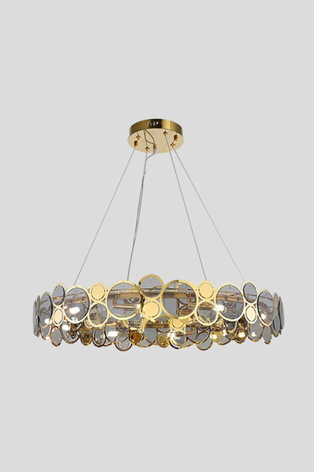 Adrianna Glass Round Chandelier - vexalamps