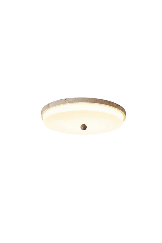 Aeon Travertine Globe Ceiling Light | vexalamps