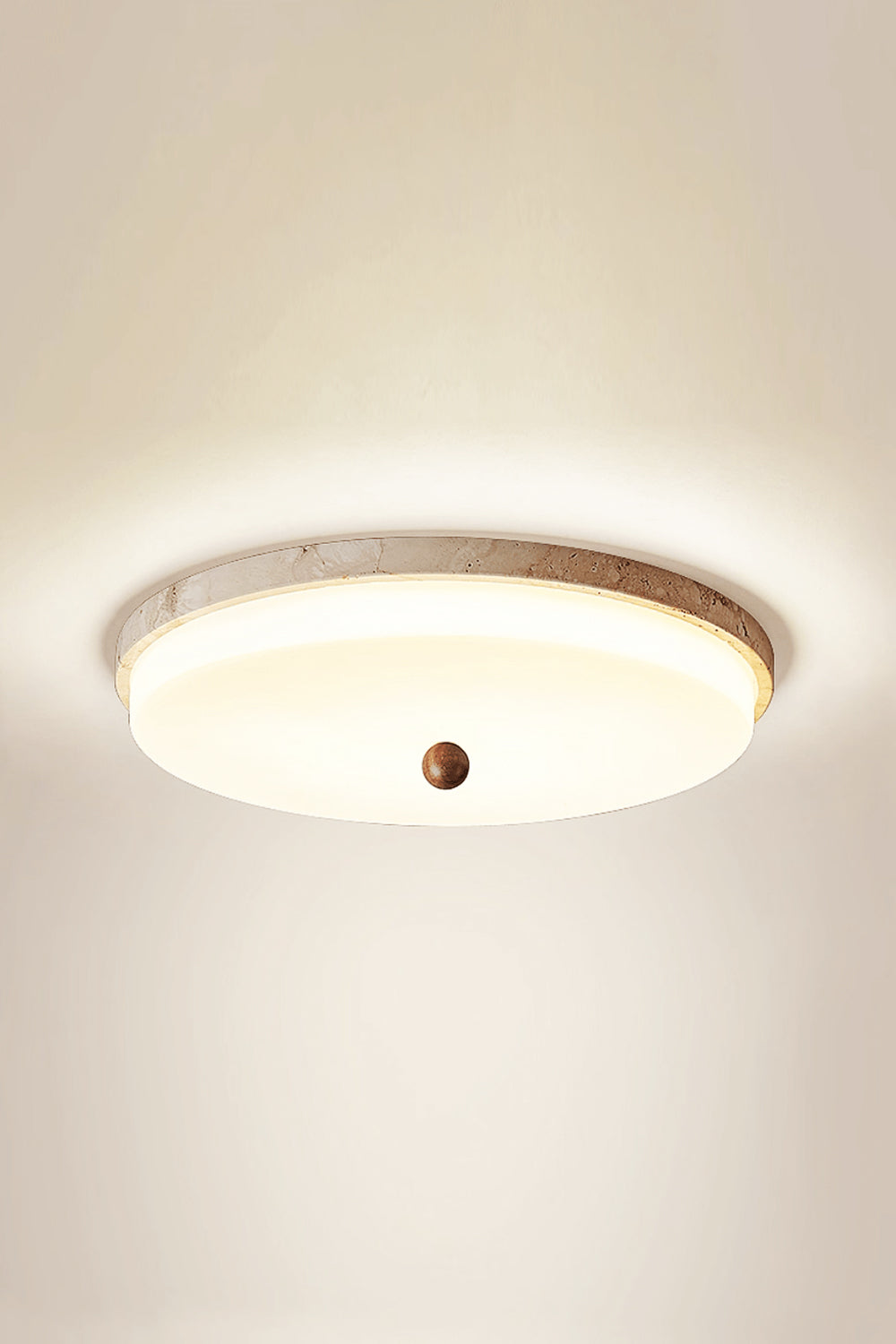 Aeon Travertine Globe Ceiling Light - view 12 | vexalamps
