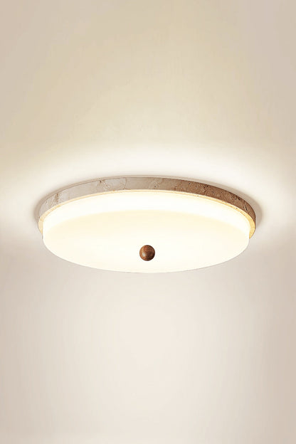 Aeon Travertine Globe Ceiling Light - view 12 | vexalamps