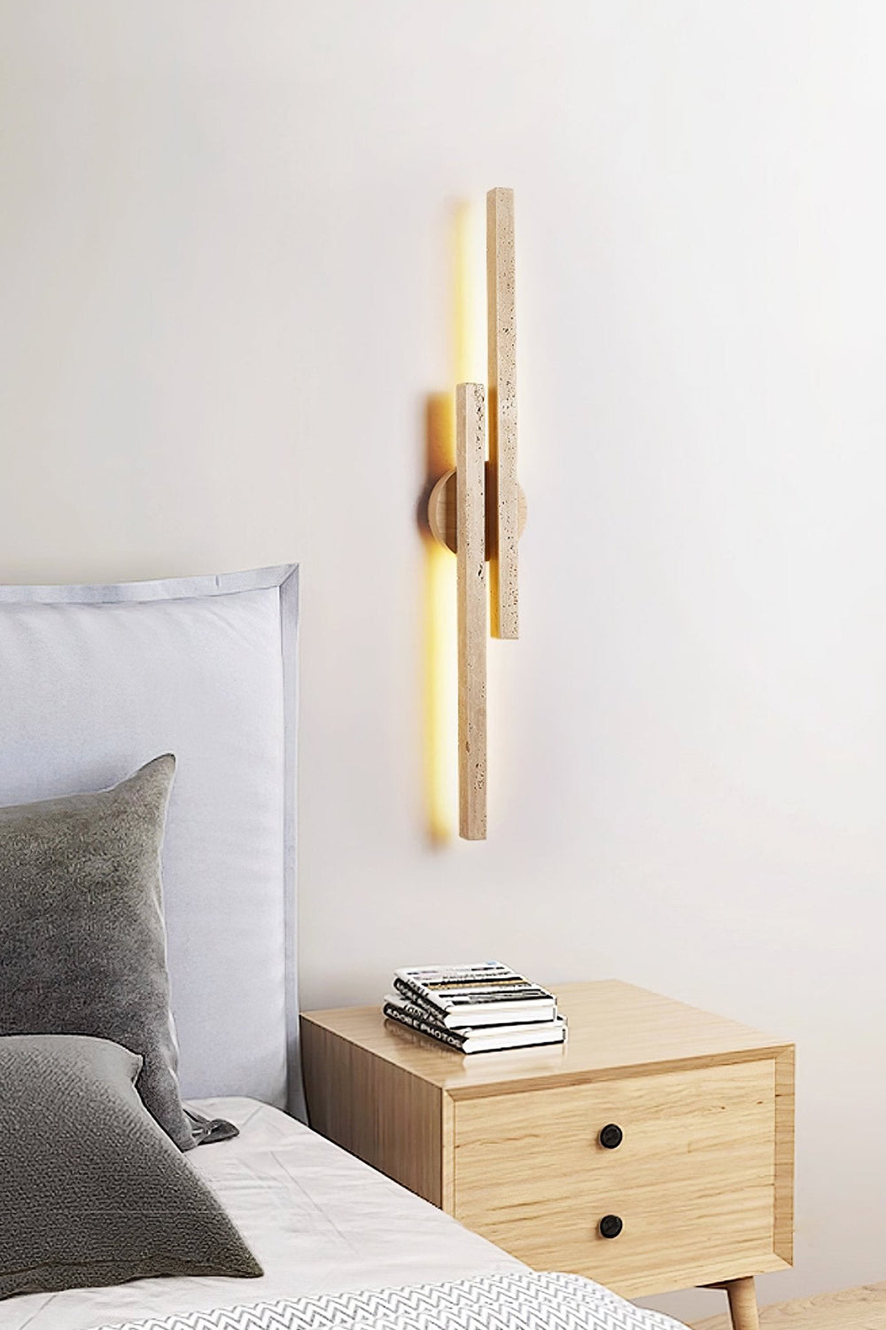 Aeris Travertine Wall Light - view 12 | vexalamps