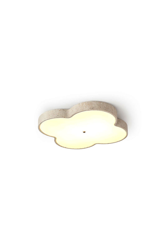 Aethel Cloud Travertine Ceiling Lamp | vexalamps
