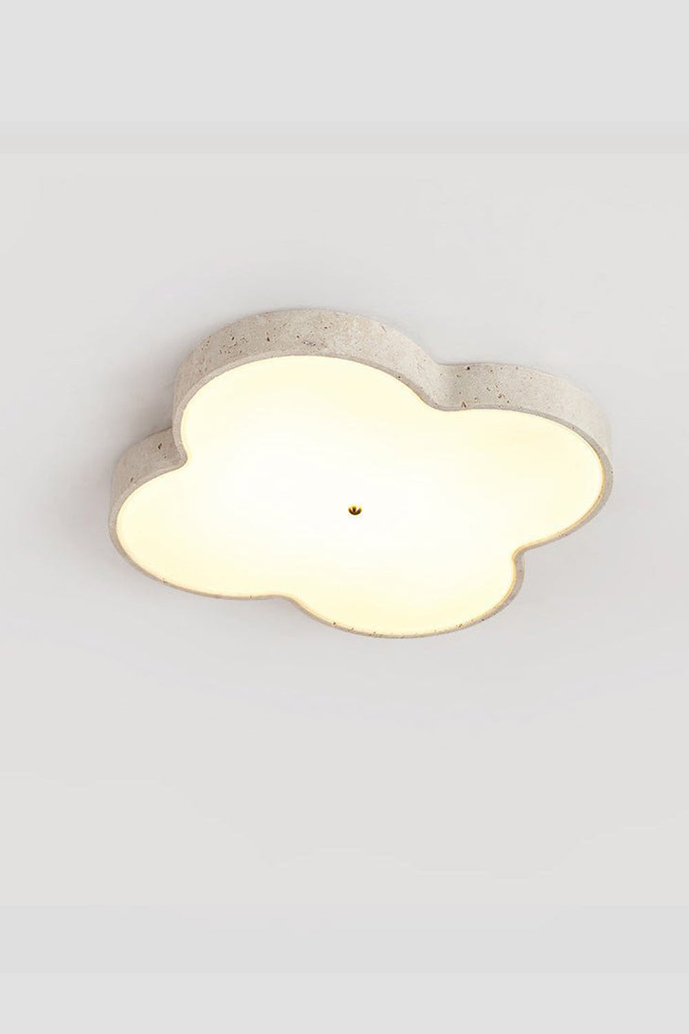 Aethel Cloud Travertine Ceiling Lamp - view 15 | vexalamps