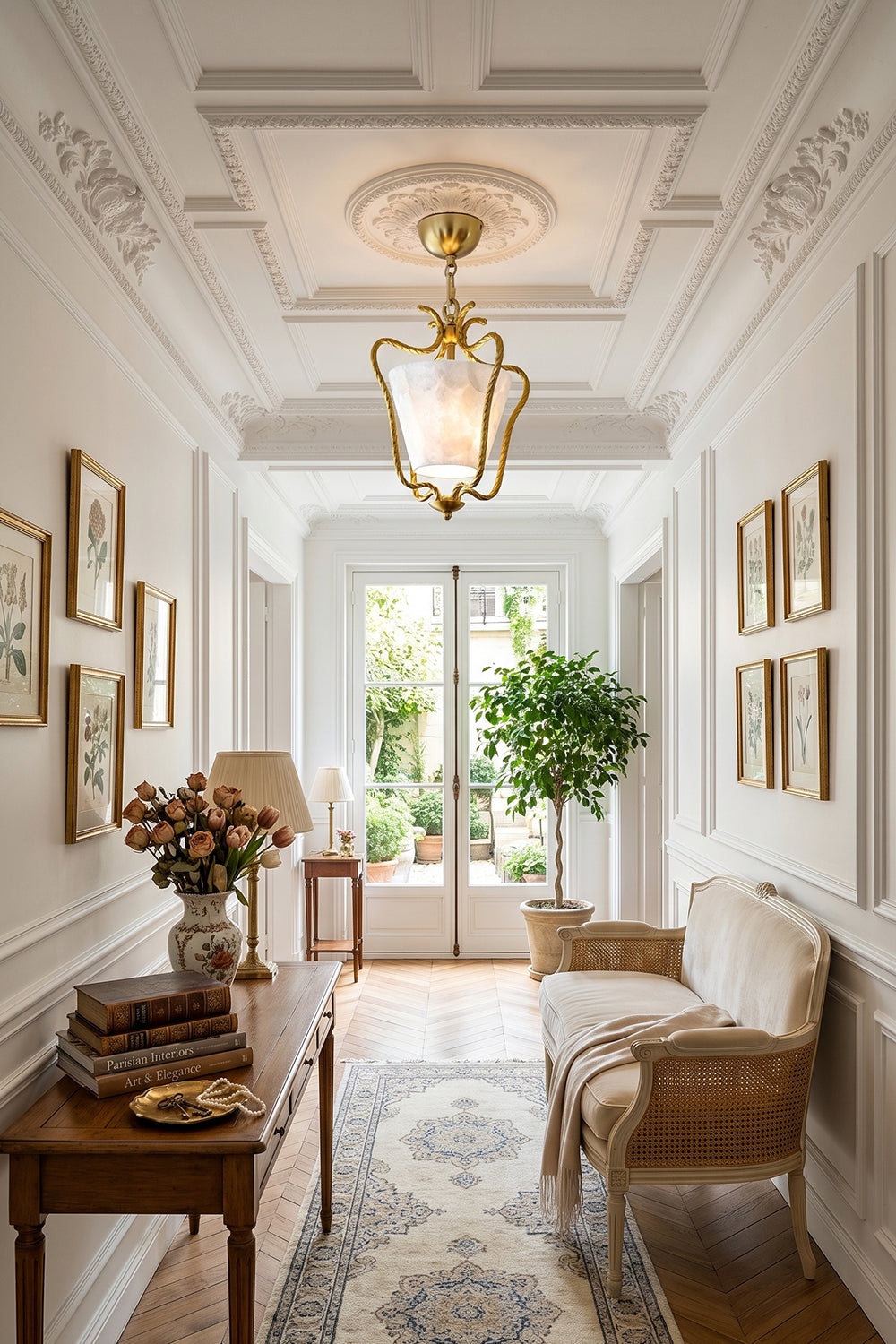 Aether Shell Gold Pendant Lamp | Hallway | Samu  Lamp

