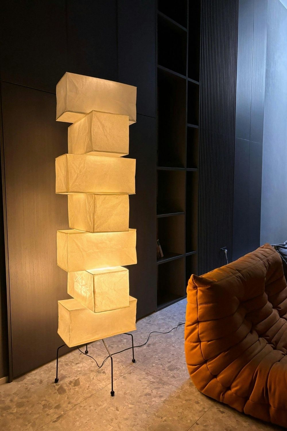 Washi Paper UF4-L10 Floor Lamp - view 2 | vexalamps
