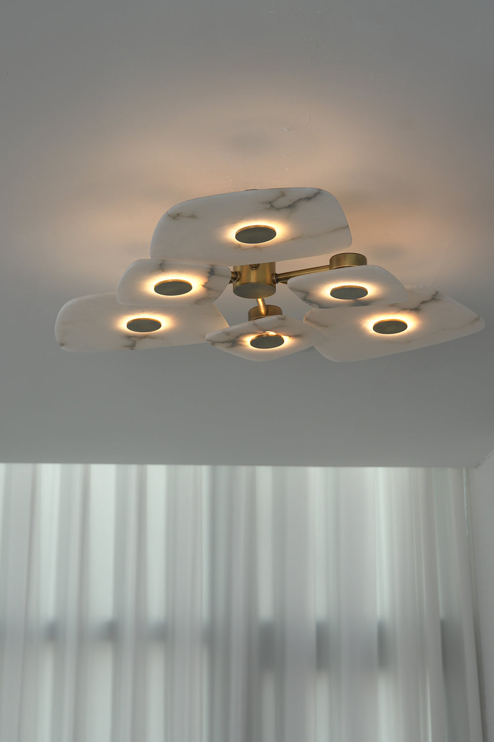 Alabaster Bloom Ceiling Light | detail | Samu  Lamp