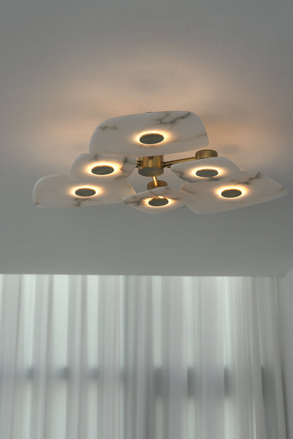 Alabaster Bloom Ceiling Light | detail | Samu  Lamp