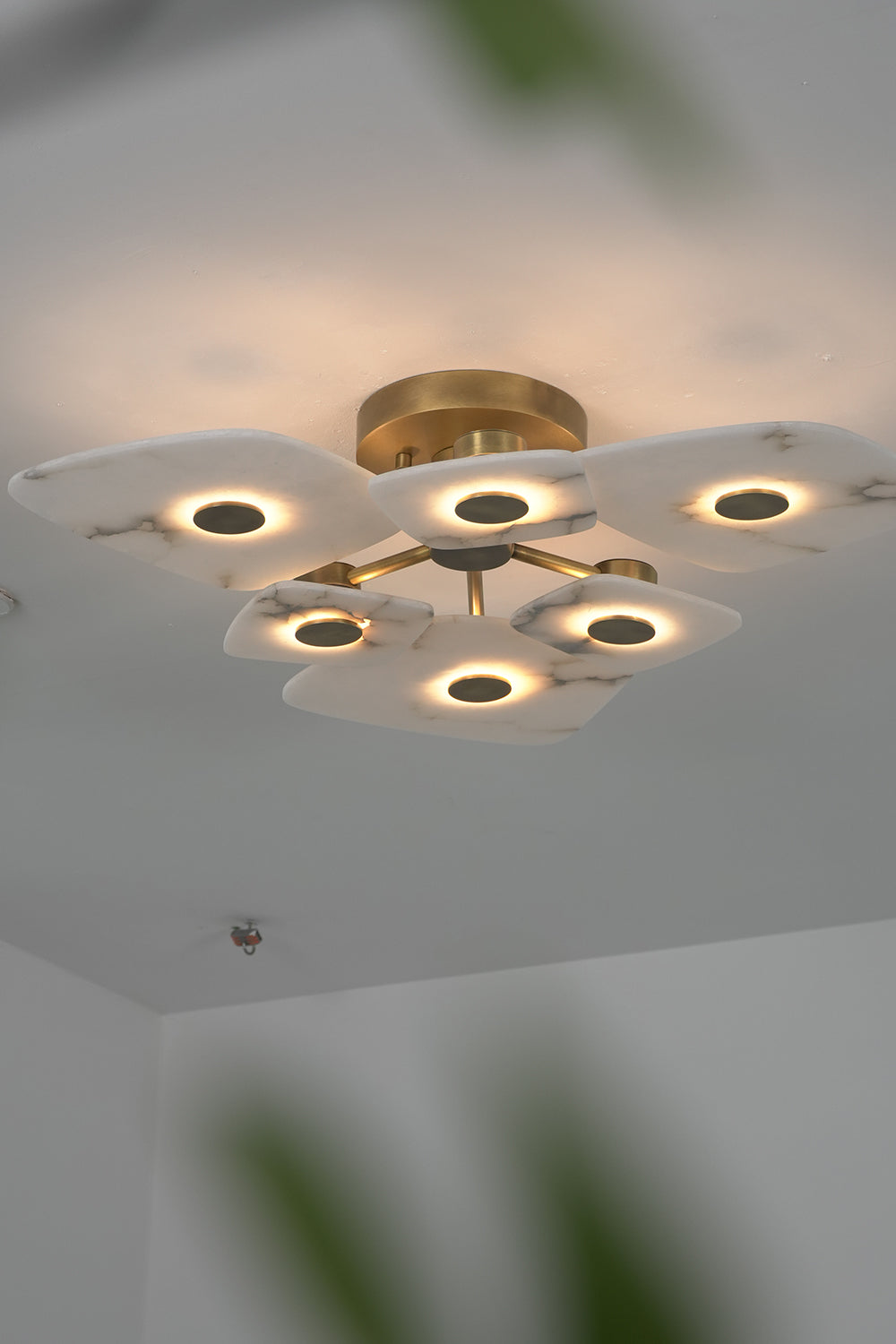 Alabaster Bloom Ceiling Light  Samu  Lamp