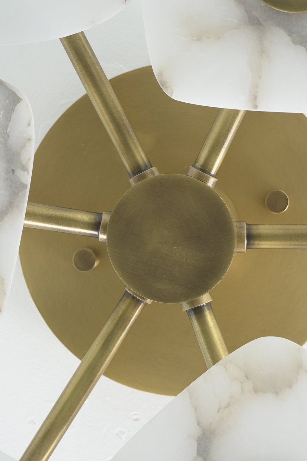 Alabaster Bloom Ceiling Light |Brass detail | Samu  Lamp