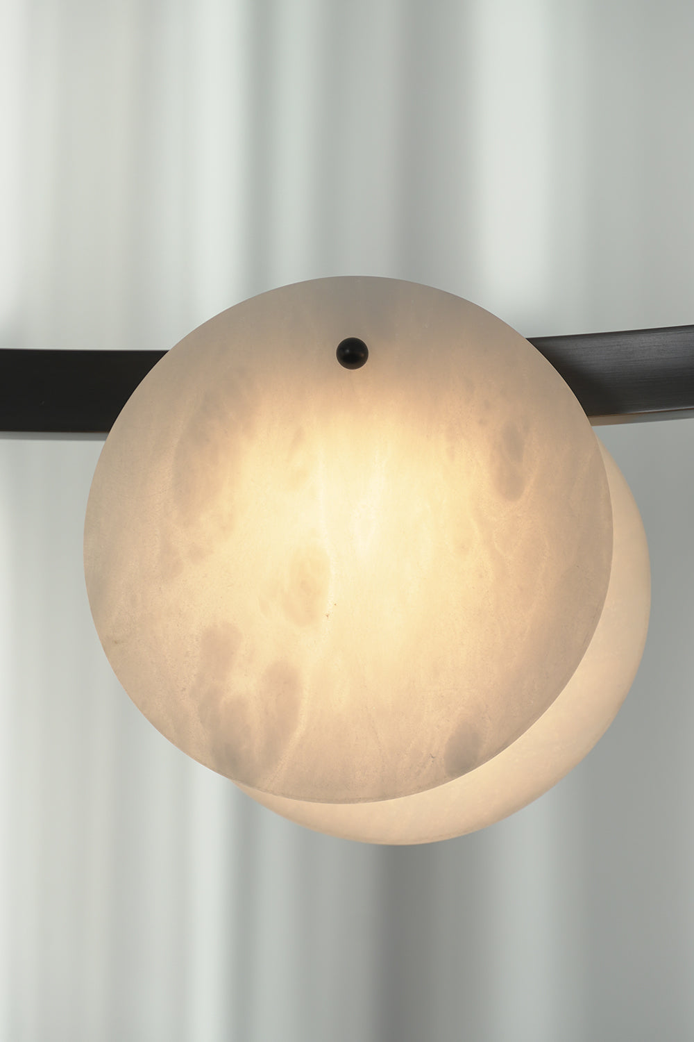 Alabaster Disc Ring Chandelier |Alabaster detail | vexa lamps