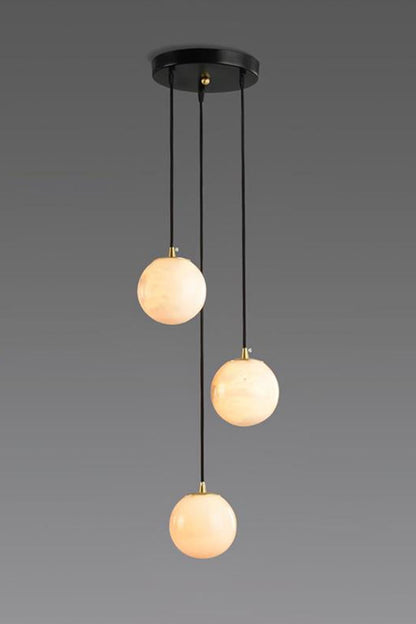 Alabaster Balls Cluster Chandelier - view 27 | vexalamps