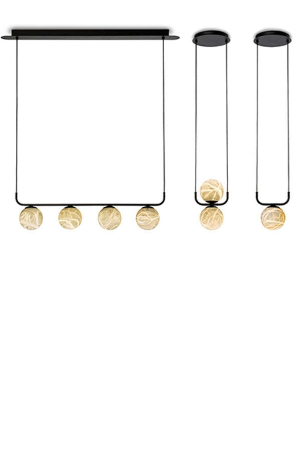 Alabaster Global Linear Pendant - vexalamps