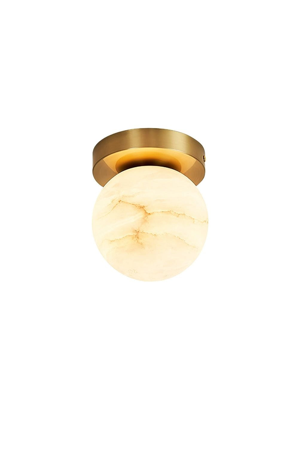 Alabaster Melange Brass Ceiling Light | vexalamps