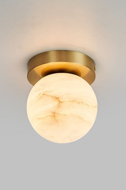Alabaster Melange Brass Ceiling Light - view 12 | vexalamps