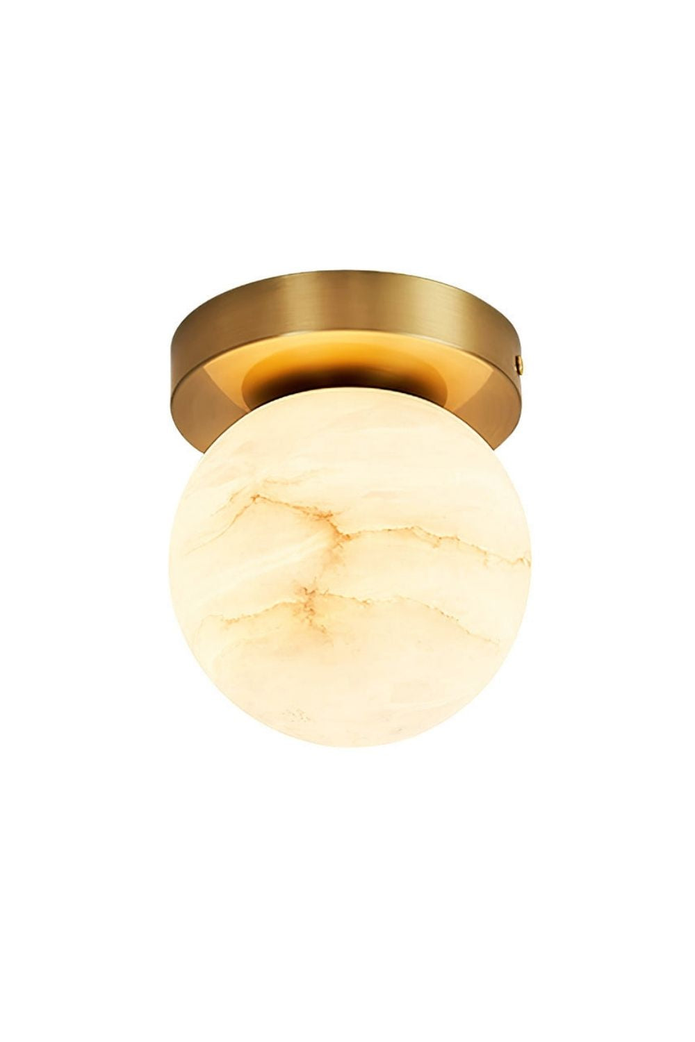 Alabaster Melange Brass Ceiling Light - view 18 | vexalamps