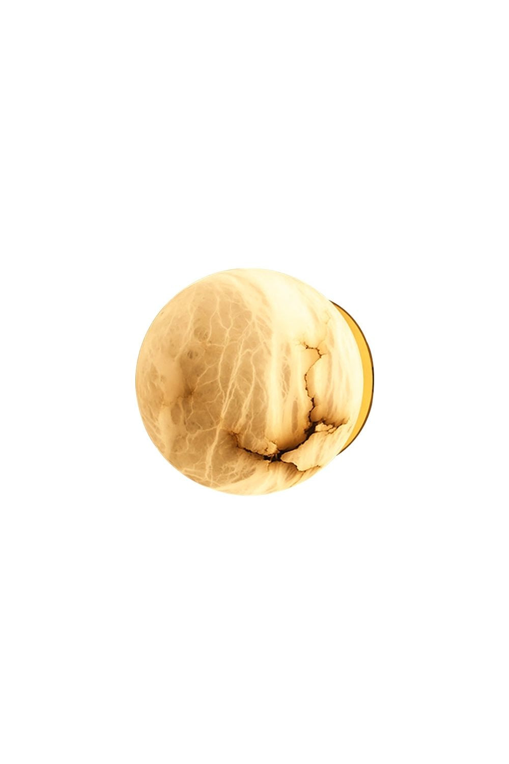 Snow-Vein Stone Globe Wall Lamp | vexalamps