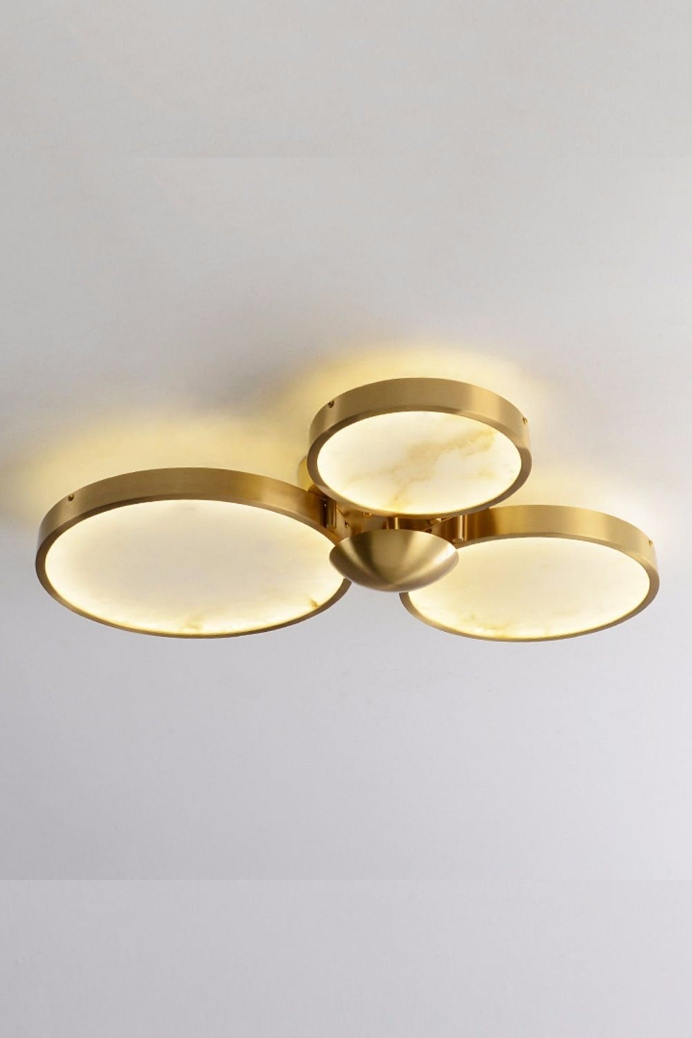 Alabaster Modern Disc Ceiling Light - view 7 | vexalamps